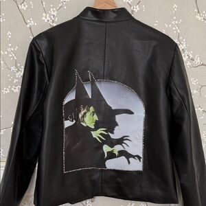 Calvin Klein Wicked Witch Black Leather Jacket